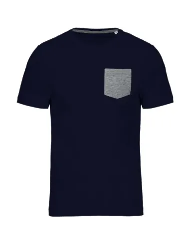 T-shirt em algodão biológico com bolso - 155gr/m2