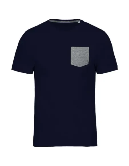 T-shirt em algodão biológico com bolso - 155gr/m2