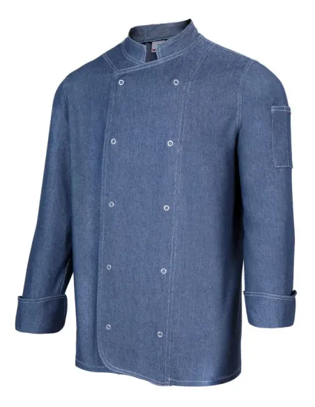 Jaleca de cozinha manga comprida  Denim 260gr/m2