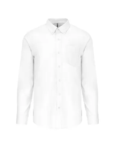 Camisa de homem Oxford  manga comprida - 130-135gr/m2
