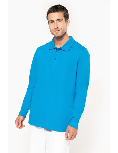 POLO DE HOMEM - 180gr/m2 - MANGA COMPRIDA