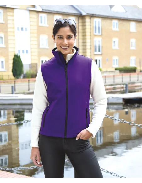Colete softshell de senhora 2 camadas - 280gr/m2