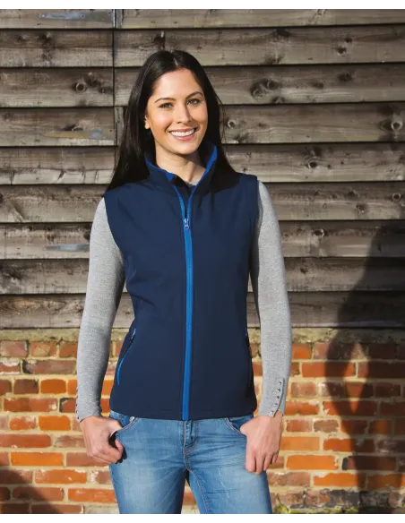 Colete softshell de senhora 2 camadas - 280gr/m2