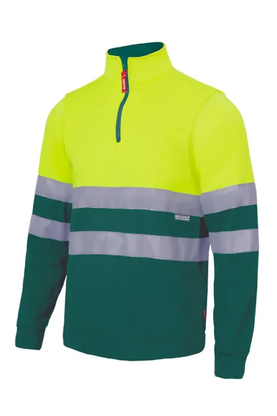 Sweat shirt bicolor alta visibilidade 300gr/m2