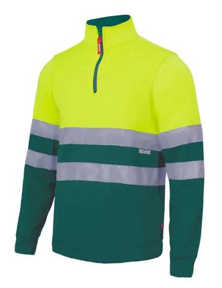 Sweat shirt bicolor alta visibilidade 300gr/m2