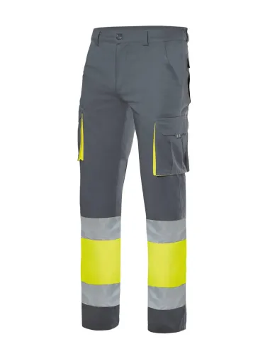 Calças stretch bicolor Alta Visibilidade 240gr/m2