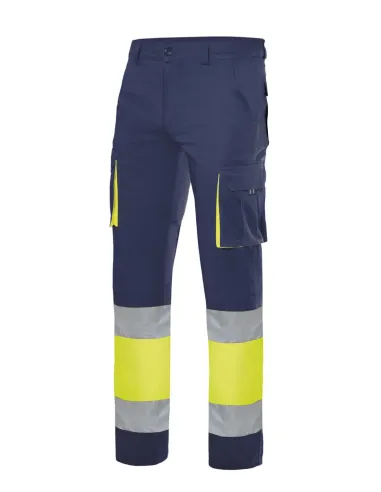 Calças stretch bicolor Alta Visibilidade 240gr/m2