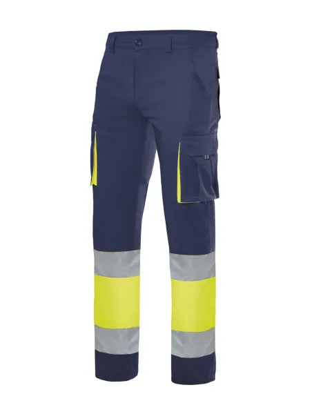 Calças stretch bicolor Alta Visibilidade 240gr/m2