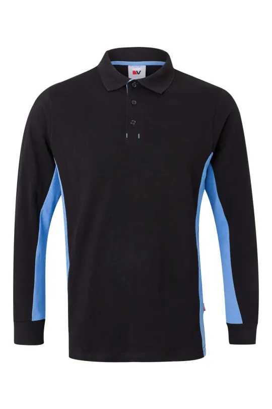 Polo bicolor manga comprida 180gr/m2 2