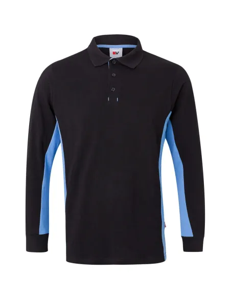 Polo bicolor manga comprida 180gr/m2