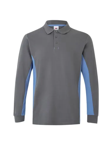 Polo bicolor manga comprida 180gr/m2