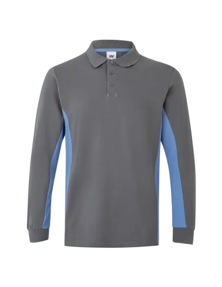 Polo bicolor manga comprida 180gr/m2