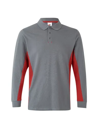 Polo bicolor manga comprida 180gr/m2