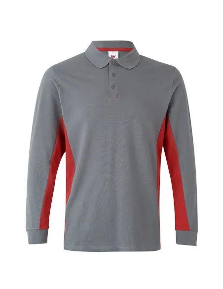 Polo bicolor manga comprida 180gr/m2