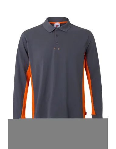 Polo bicolor manga comprida 180gr/m2