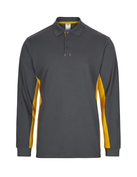 Polo bicolor manga comprida 180gr/m2