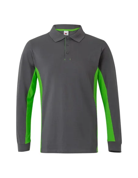 Polo bicolor manga comprida 180gr/m2