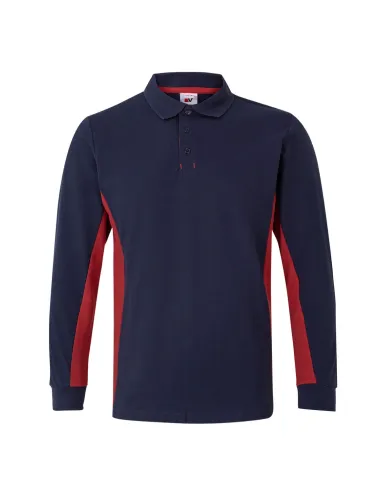 Polo bicolor manga comprida 180gr/m2