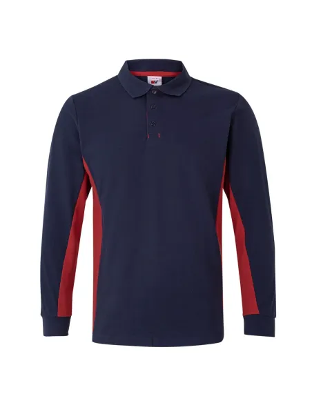 Polo bicolor manga comprida 180gr/m2