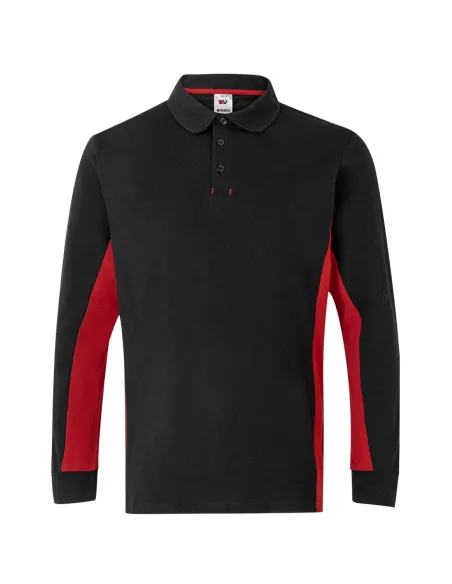 Polo bicolor manga comprida 180gr/m2