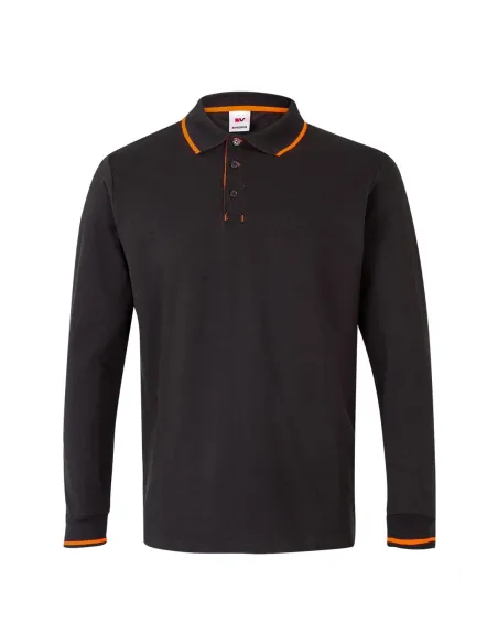 Polo manga comprida com vivos 180gr/m2