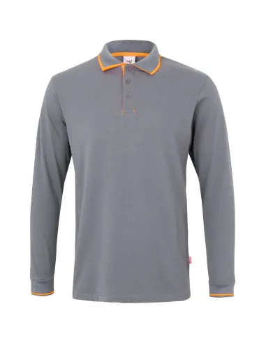 Polo manga comprida com vivos 180gr/m2