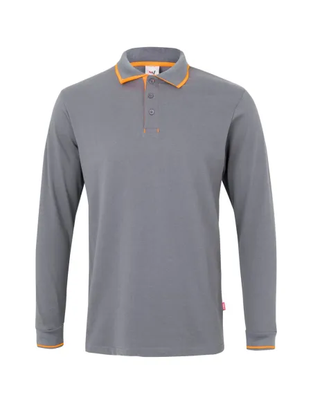 Polo manga comprida com vivos 180gr/m2