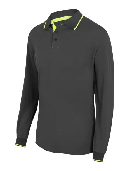 Polo manga comprida com vivos 180gr/m2