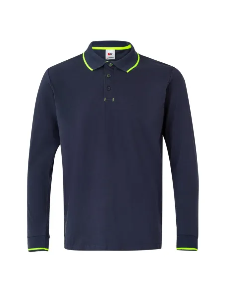 Polo manga comprida com vivos 180gr/m2