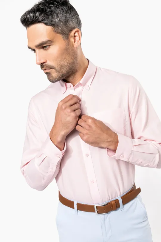 Camisa de homem Oxford  manga comprida - 130-135gr/m2
