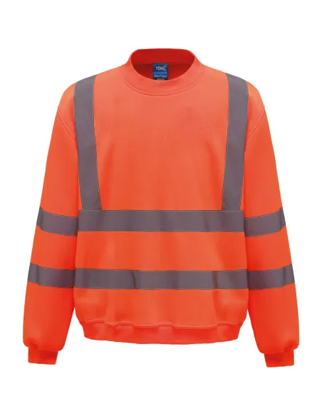 Sweat shirt gola redonda alta visibilidade 280gr/m2