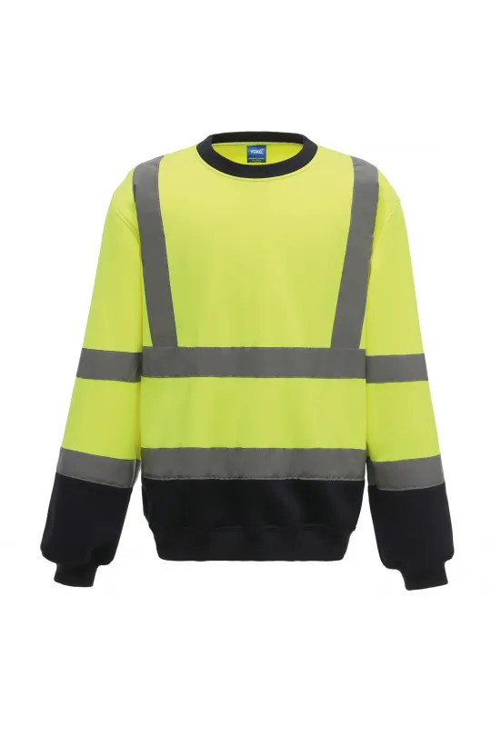 Sweat shirt gola redonda alta visibilidade 280gr/m2 2
