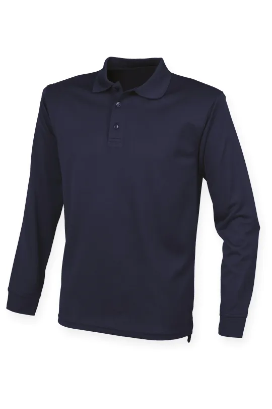 Polo unisexo manga comprida- de desporto - PIQUET COOL PLUS 180gr / m2 2
