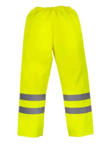 Calças para a chuva respirável de alta visibilidade Soft Flex