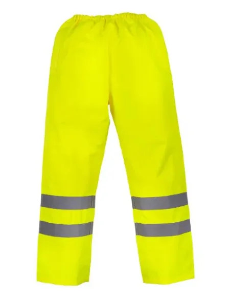 Calças para a chuva respirável de alta visibilidade Soft Flex