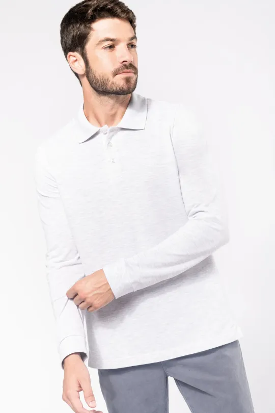 POLO DE HOMEM - 220gr/m2 - MANGA COMPRIDA