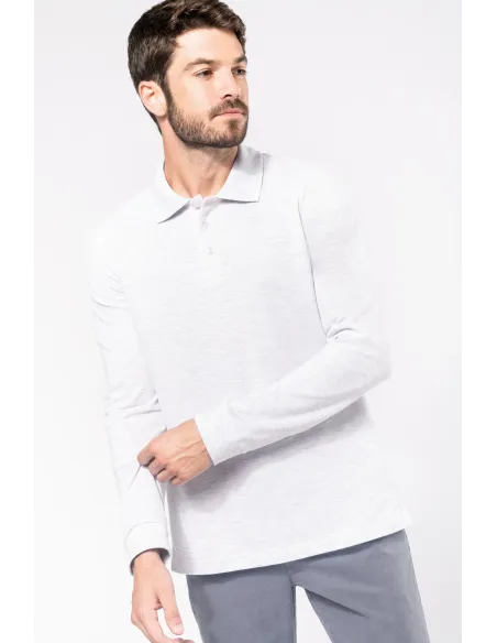 POLO DE HOMEM - 220gr/m2 - MANGA COMPRIDA