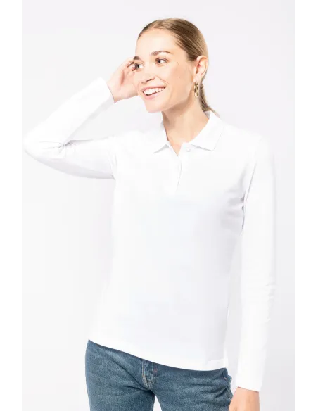 POLO DE SENHORA - 2200gr/m2- MANGA COMPRIDA
