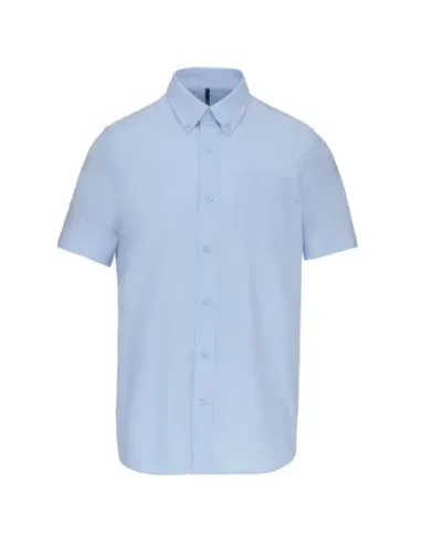 Camisa de homem Oxford  manga curta - 130-135gr/m2