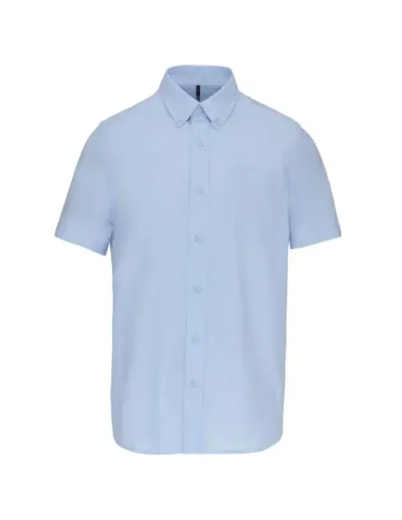 Camisa de homem Oxford  manga curta - 130-135gr/m2