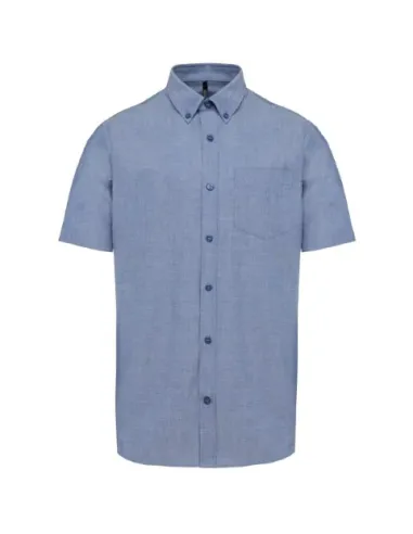 Camisa de homem Oxford  manga curta - 130-135gr/m2