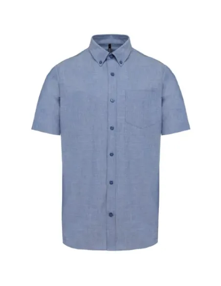 Camisa de homem Oxford  manga curta - 130-135gr/m2