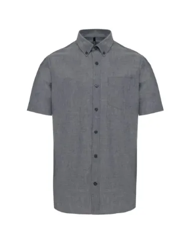 Camisa de homem Oxford  manga curta - 130-135gr/m2