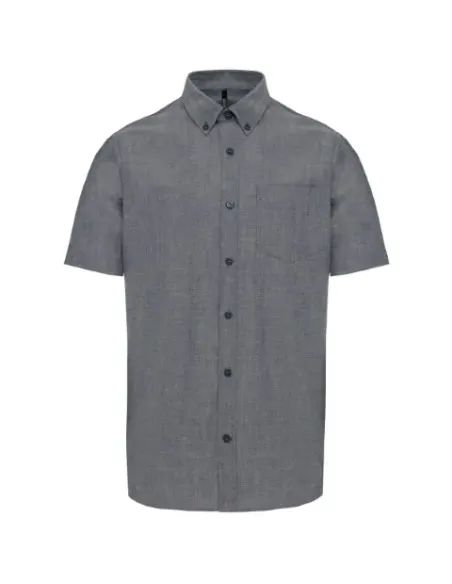 Camisa de homem Oxford  manga curta - 130-135gr/m2