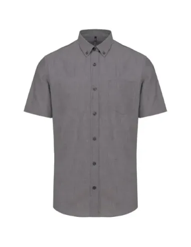 Camisa de homem Oxford  manga curta - 130-135gr/m2