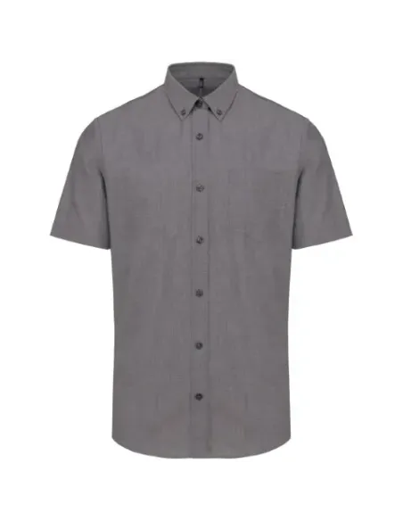 Camisa de homem Oxford  manga curta - 130-135gr/m2