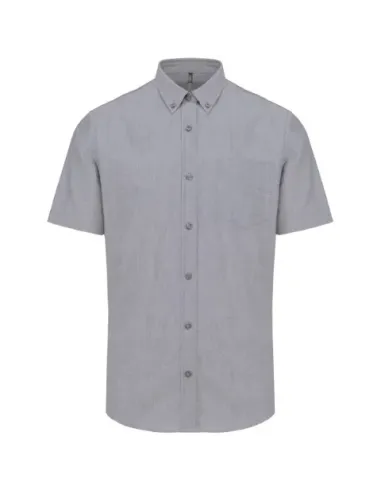 Camisa de homem Oxford  manga curta - 130-135gr/m2