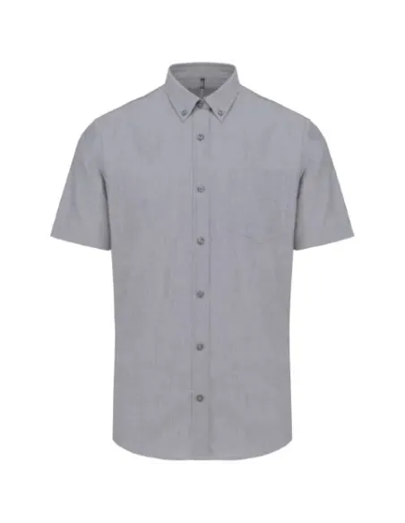Camisa de homem Oxford  manga curta - 130-135gr/m2