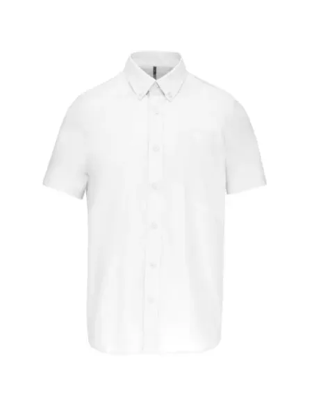 Camisa de homem Oxford  manga curta - 130-135gr/m2