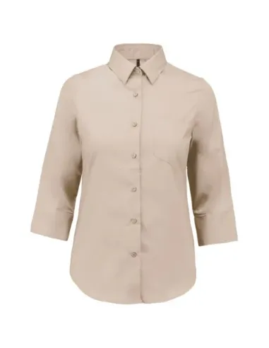 Camisa senhora manga 3/4 -  100-110gr/m2